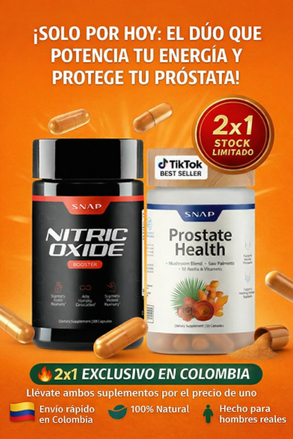 Pack 2x1 – Salud Prostática y Óxido Nítrico + Energía y Vitalidad Masculina