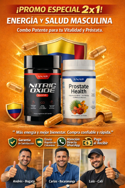 Pack 2x1 – Salud Prostática y Óxido Nítrico + Energía y Vitalidad Masculina
