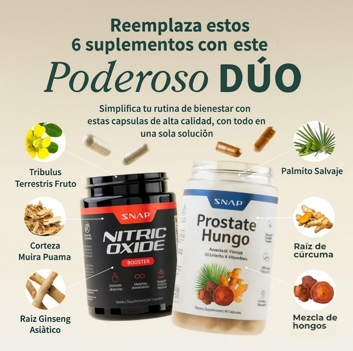 Pack 2x1 – Salud Prostática y Óxido Nítrico + Energía y Vitalidad Masculina